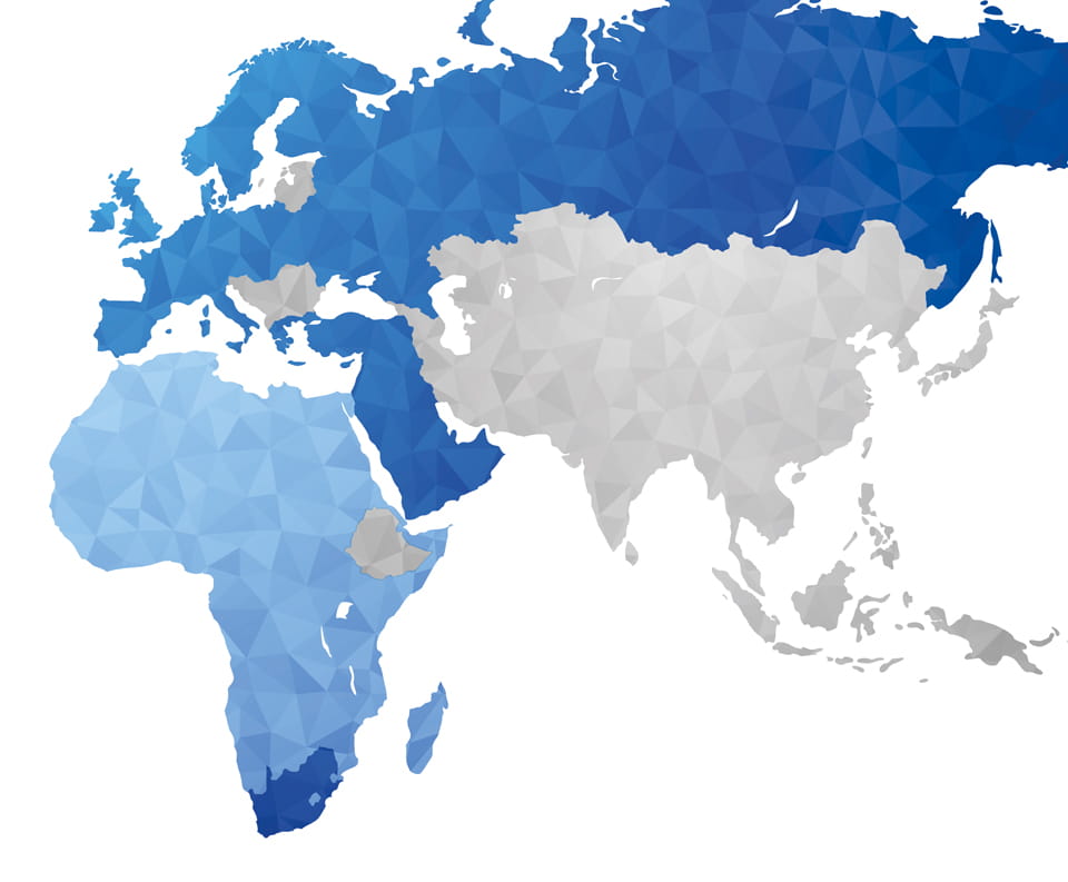 10 internationale Kontaktzentren